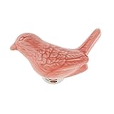 Dovewill 全7色　かわいい　鳥型　　取っ手 　取手　　キャビネット/食器棚/引き出し/ワードローブ　ドア　プル　ハンドル　ノブ　装飾　　 - ピンク