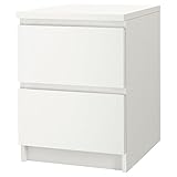 IKEA(イケア) MALM ホワイト 60214550 チェスト(引き出し×2)、ホワイト