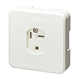 東芝ライテック IHクッキングヒーター用コンセント 2P接地付30A 露出コンセント DC2252E W
