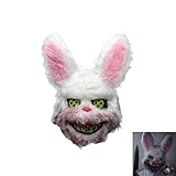 [0000] FEI アニマルマスクウサギ 血まみれ お面 かぶりもの リアル マスク 動物 コスチューム 道具 パーティーグッズ ネタ 学園祭 夏祭り仮面 お化け屋敷 コスプレ ハロウィン おもしろ 仮装 マスク (ウサギ)