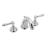 Rohl A2108LMAPC-2 Country Bath San Julio Widespread Lavatory with Metal Levers Pop-Up and Le Pietre 