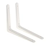 Baoblaze 1ペア　頑丈　壁　棚　ブラケット　棚　サポート　棚ホルダー　サポーター　スペースセーバー　全3サイズ - L