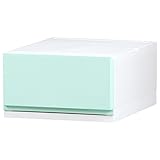 リブウェル(Livewell) 日本製 彩 -Irodori- 収納ケース (ライトブルー, 35cm幅 1段)