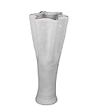 Privilege 86058 Ceramic Vase, Large, White [並行輸入品]