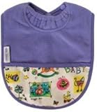 Silly Billyz Towel Pocket Bib, Lilac 3 mos - 3 Yrs by Silly Billyz