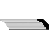 Ekena Millwork mld01 X 01 X 02ar Artis Crown Molding、1 3 / 8 " H x 1 3 / 8 " P x 1 7 / 8 " F x 94 1 