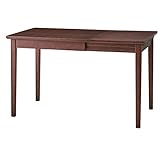 北欧調エクステンションダイニングテーブル/伸長式テーブル 【幅75/120cm】 ウォールナット 木製 NYT-764WAL