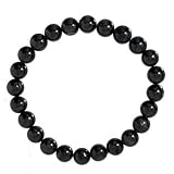 NO.00253【内径約16.5cm】ブラックスターダイオプサイト　8mm ブレスレット 天然石 パワーストーン アクセサリー 天然石ブレスレット