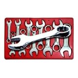v8ツール( v8 710 ) 10 Piece Stubby組み合わせレンチセット7 / 16 in。to 1 in。