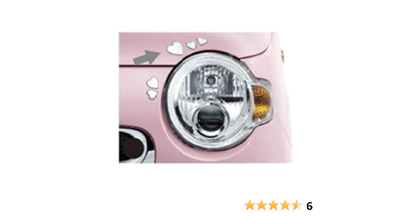 Amazon Daihatsu ダイハツ 純正用品 Mira Cocoa ミラ ココア フロントデカール ハート ステッカー デカール 車 バイク