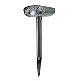 Luxebell®超音波動物撃退装置 猫よけ ソーラー充電式 動物撃退器 野良猫 野良動物対策器 キツネ 鳥 ネズミ犬 撃退 害獣撃退 退治 駆除LEDライト 簡単設置