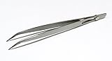 Bent先端ピンセットスライドロックボタン6 "モデリングForceps Curved Fine Tipロック( E 1 ) NOVELTOOLS