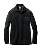 [バートル] BURTLE 長袖ポロシャツ(ユニセックス) 665 ストレッチ 消臭 S 35ブラック