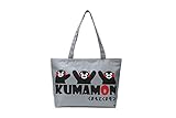 くまモン　Kumamon　レディース　ハンドバッグ　 ショルダー　斜めがけ　バッグ　肩がけ　手提げ　通勤 通学　PU 　NO.13 (銀)