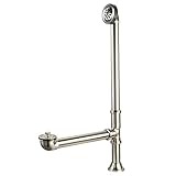 (Satin Nickel) - Elements of Design Essentials DS2088 Clawfoot Tub Waste and Overflow Drain, Satin N