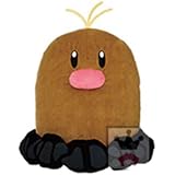 Amazon ポケモンフォーカス 地方別のすがた めちゃでかディグダ ディグダ アローラのすがた ぬいぐるみ ディグダ 単品 ぬいぐるみ おもちゃ