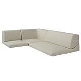 国産 フロアコーナーソファ 【Florido】フロリード (PVCホワイト)