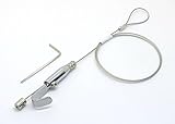 【ワイヤー自在フック】ステンレスワイヤー スリムフック ３０ｃｍ