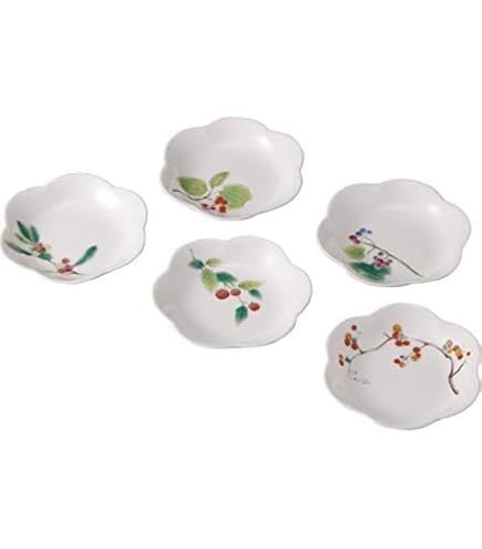 Amazon｜香蘭社 染錦梅花祥瑞・取分皿揃 643-FAJ5｜フラワー