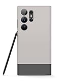 elago Glide Samsung Galaxy S23 Ultra ケース 対応 精密なカメラカットアウト、落下保護、耐衝撃保護カバー PC + TPUハイブリッド技術 フルカバーデザイン (ストーン+ダークグレー)