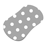 SheetWorld Fitted Bassinet Sheet (Fits Halo Bassinet Swivel Sleeper) - Polka Dots Grey - Made In USA