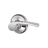 Schlage f170-mer-rh f-series Merano Singleダミー右利きドアレバー、ポリッシュクローム