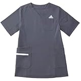 Amazon Co Jp 医療 介護ユニフォーム レディススクラブ アディダス ネイビー サイズ L Kazen Sms008 18 服 ファッション小物