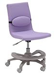 あずま工芸 【姿勢を正しく保ち、腰への負担を軽減】ジュニアデスクチェアー バイオレット JDC-5867 VI