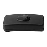 Merssavo ブラック-ボードボタンボートタイプスイッチテーブルランプラインスイッチ2個入り