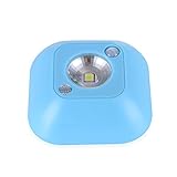 RaiFu ナイトライト LED モーションセンサー ミニ ワイヤレス バッテリー駆動 モーションセンサー+ライトコントロール ライトブルー