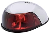 Attwood 2-Mile Deck Mount, Red Sidelight - 12V - Stainless Steel Housing