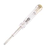 uxcell 電磁体ネジドライバー ノンスリップハンドル　スロットチップ　3mm幅 AC 100-500V