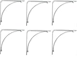 Knape & Vogt 200 M WH 8 8 "ホワイト装飾シェルフブラケット – 数量6