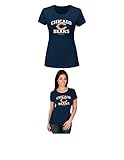 NFL Chicago Bearsレディース半袖クルーネックTシャツ、XL、海軍