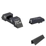 DETONATOR 東京マルイ ガスブローバック グロックシリーズ用 TR GL-01タイプ スティール サイトセット GLOCKシリーズ共用 ／ PART2Cマイクロファイバー クリニーニングクロス／ 各1個セット ／ 品番ST-TM34