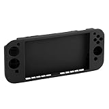 Nintendo Switch 任天堂 有機ELモデル用 シリコンカバー 一体型 ブラック Z9371
