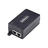 StarTech.com 1ポート ギガビット PoE+ インジェクター 10M/100M/1G イーサネット PoE/PoE+ (802.3af/802.3at) 30W 電力バジェット 壁取り付け可能