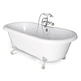 American Bath工場cc-dc-b-wh ChelseaコレクションDouble Ended Tubパッケージ