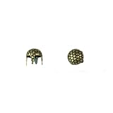 StippledパールNailhead、サイズ16、ソリッド真鍮、植民地ゴールド仕上げ、500 Pieces Per Pack