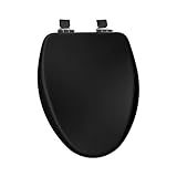 Church 18170CHSL 047 High Density MWD Elongated Whisper-Close Toilet Seat, Black [並行輸入品]