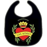 BLACK BIB I LOVE MOMMY