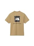 THE NORTH FACE(ザノースフェイス) 半袖 カットソー Tシャツ S/S Back Square Traverse Logo Tee クラシックカーキ S
