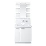 TOTO 洗面化粧台セット(KZ) 750mm 一面鏡+片引き出し パナシェホワイト 寒冷地向け KZ71DZW