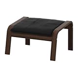 IKEA(イケア) PO?NG アルメ ブラック ブラウン 49864567 フットスツール、ブラウン、アルメ ブラック