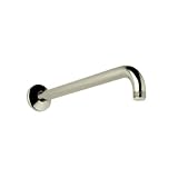 Rohl 1120/12STN 12-Inch Bossini Shower Arm for the B2160/1 Showerhead in Satin Nickel by Rohl