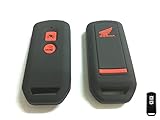 FORZA250 / PCX125 JF81 2ボタンSMART Key シリコンキーカバー ブラック（赤色文字） …