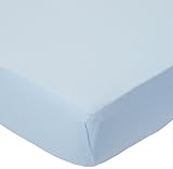 SheetWorld Fitted (Fits BabyBjorn Travel Crib Light) Sheet - Baby Blue Jersey Knit - Solid Colors by