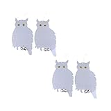 F Fityle 2組　鳥よけカード　フクロウ　鳥を怖がらせ　農作物保護　反射的　かかし　