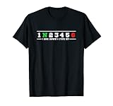 1N23456 オートバイギアシフトパターン マニュアルトランスミッション Tシャツ
