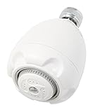 Premier 194143 Three-Setting Water Saving Showerhead, White [並行輸入品]